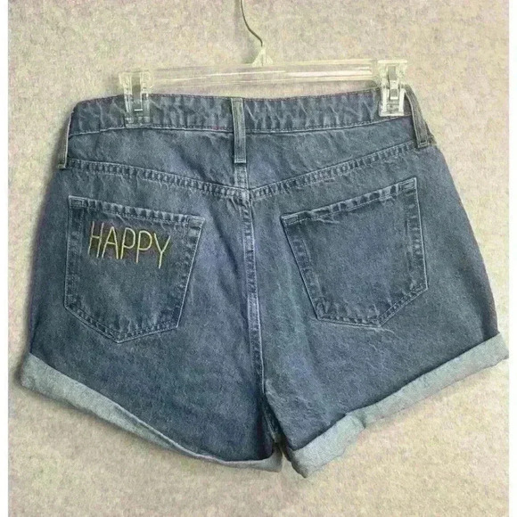 wild fable Pants - Wild Fable Women's High-Rise Jean Denim Shorts Blue Happy Size 6/28 100% Cotton